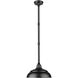 R Series Satin Black 14 inch Warehouse Shade